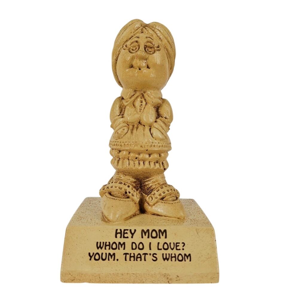 VINTAGE 1972 PAULA FIGURINE – “HEY MOM, THAT’S WHOM” – HUMOROUS SENTIMENTAL GIFT